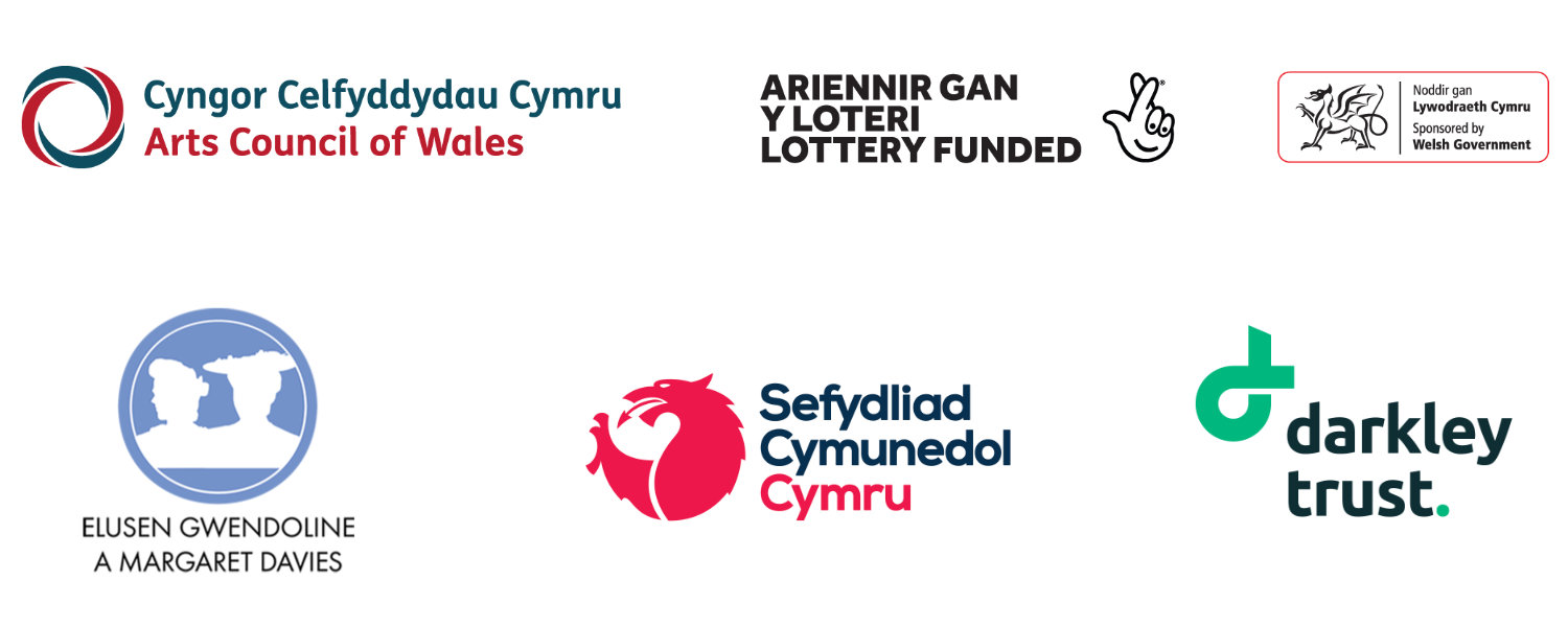 ACW Lottery; Elusen Davies, Sefydliad Cymunedol Cymru (Cronfa Deddfau Eglwysi Cymru Powys); Ymddiriedolaeth Darkley